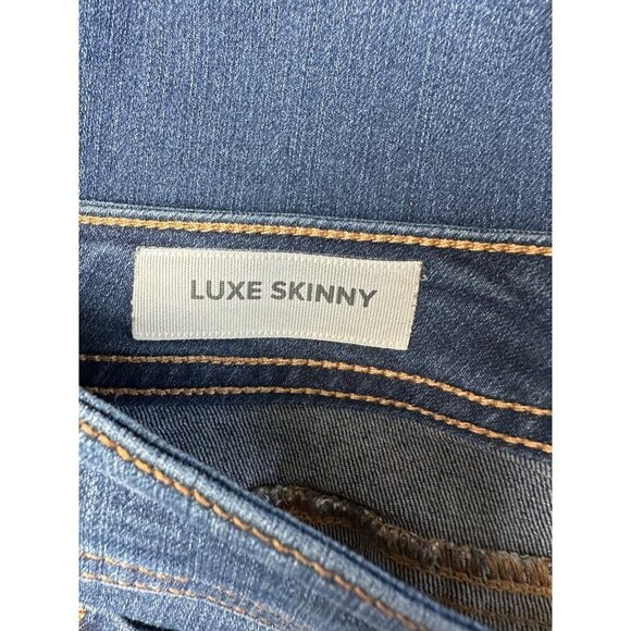 Torrid Luxe Skinny Jeans Size 18R Blue Stretch Mid Rise Boho Casual Classic - Picture 4 of 7
